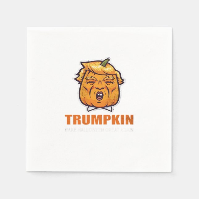 Usa Trumpkin Make Halloween Great Again Costume Cl Napkin (Front)