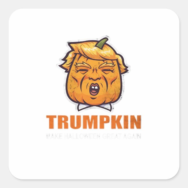 Usa Trumpkin Make Halloween Great Again Costume Cl Square Sticker (Front)