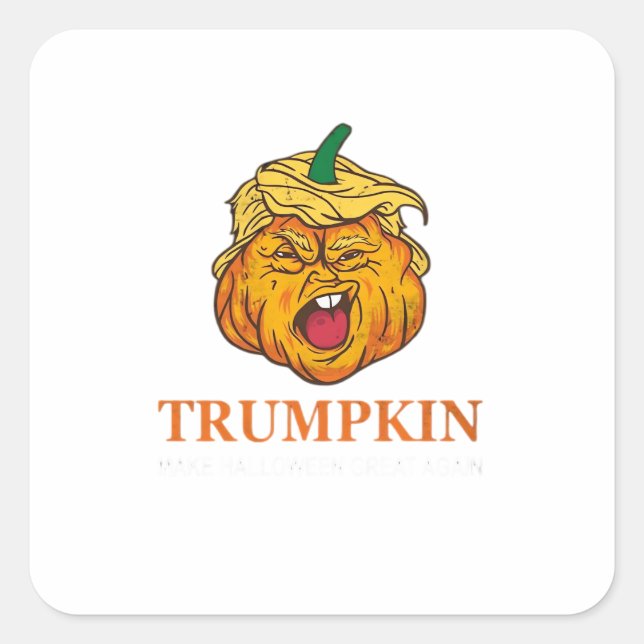 Usa Trumpkin Make Halloween Great Again Costume Cl Square Sticker (Front)