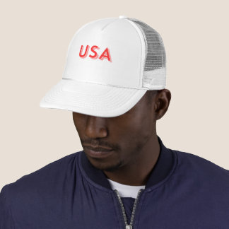 USA Typography Trucker Hat