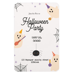 "USA UK Canada Halloween Party Invitations  Magnet