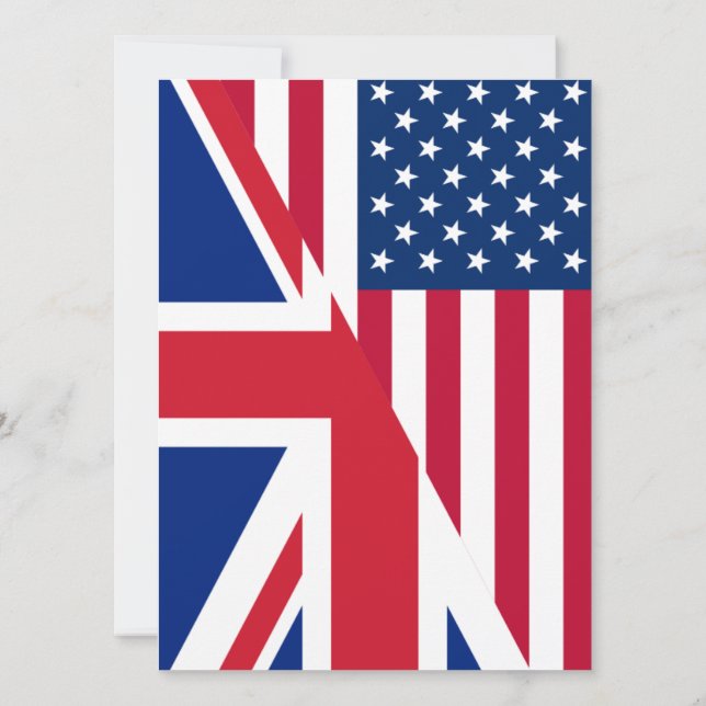 usa uk Invitation (Back)
