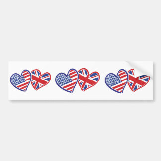 USA---UK-Love Bumper Sticker