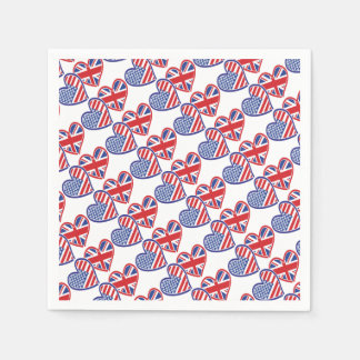 USA---UK-Love Napkin