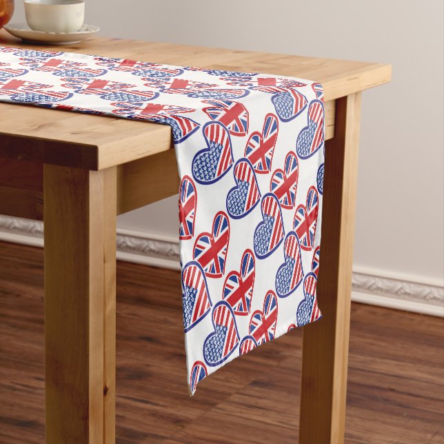 USA---UK-Love Short Table Runner (In Situ)
