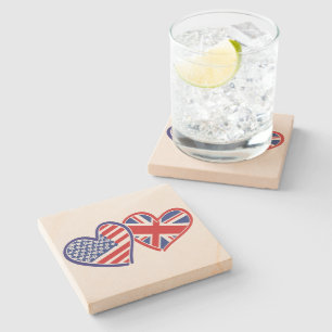 USA---UK-Love Stone Coaster
