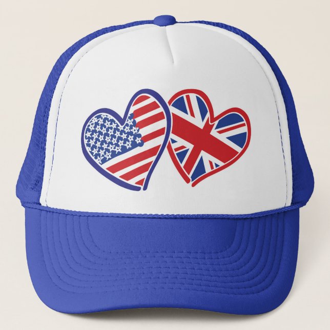 USA---UK-Love Trucker Hat (Front)