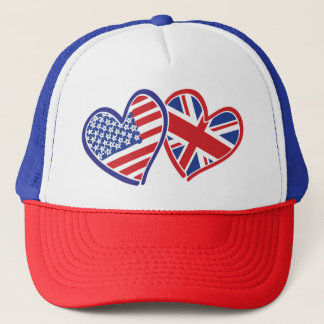 USA---UK-Love Trucker Hat