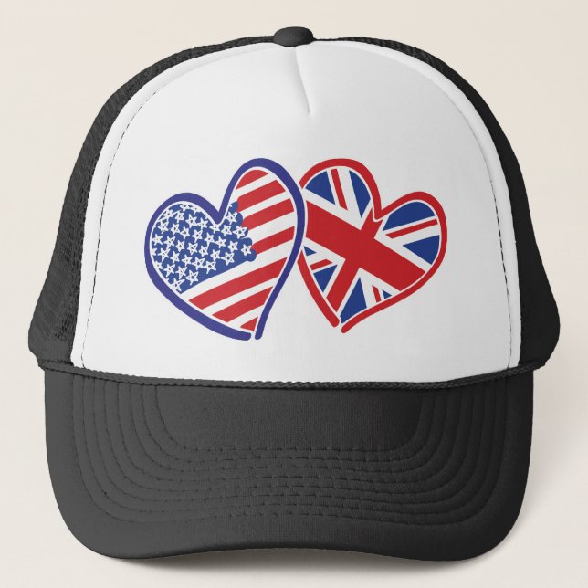 USA---UK-Love Trucker Hat (Front)