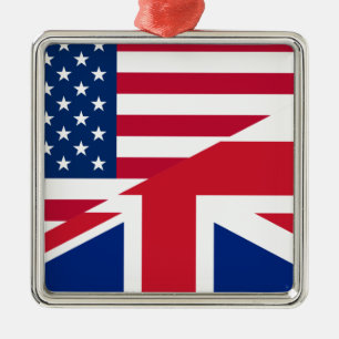 usa uk metal tree decoration