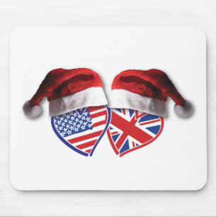 USA-UK-Santa-Hats.png Mouse Mat