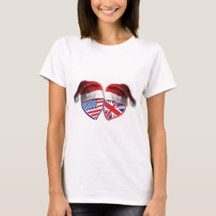 USA-UK-Santa-Hats T-Shirt