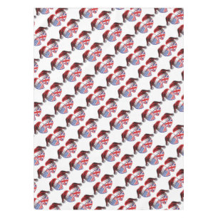 USA-UK-Santa-Hats Tablecloth