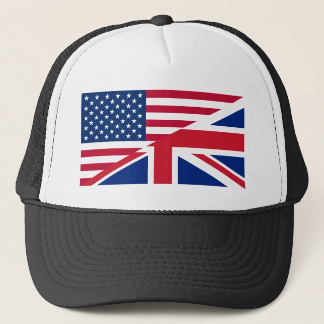 usa uk trucker hat (Front)