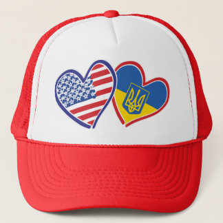 USA-Ukraine-Flags Trucker Hat