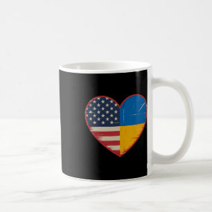 Usa Ukraine Heart - Dual Citizenship 2 Coffee Mug
