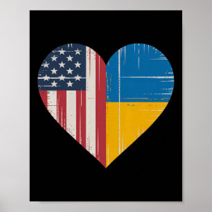 Usa Ukraine Heart - Dual Citizenship 3  Poster
