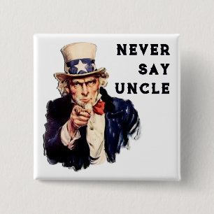 USA Uncle Sam Pinback Button