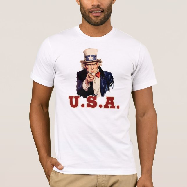 USA Uncle Sam T-Shirt (Front)