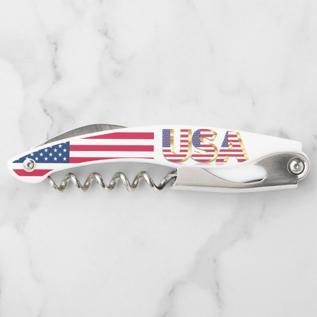 USA - United States of America - Flag  Corkscrew (Back)
