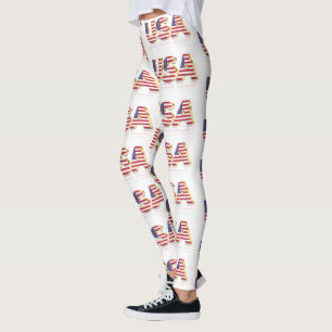 USA - United States of America - Flag - Leggings