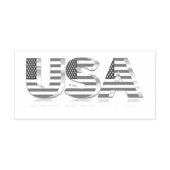 USA - United States of America - Flag - Patriotic  Self-inking Stamp (Design)