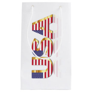 USA - United States of America - Flag -  Small Gift Bag