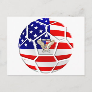 USA United States Soccer Ball gifts for fans Postcard