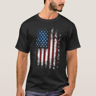USA US FLAG Patriotic Vintage Retro 4th of July Am T-Shirt