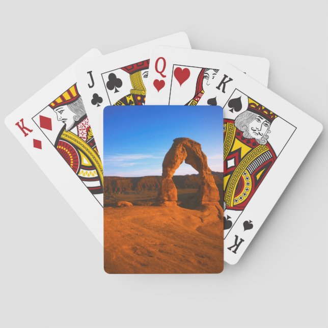 USA, Utah, Arches National Park, Delicate Arch Playing Cards (Back)