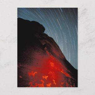USA, Utah, Arches National Park, Petroglyphs Postcard