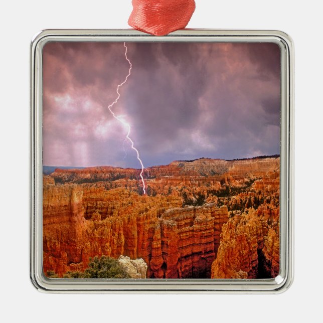 USA, Utah, Bryce Canyon National Park. Metal Tree Decoration (Front)