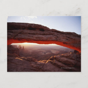 USA, Utah, Canyonlands National Park, sunrise Postcard