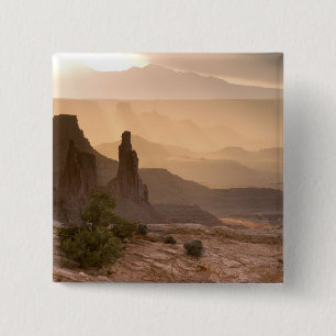 USA; Utah; Canyonlands National Park. View of 15 Cm Square Badge