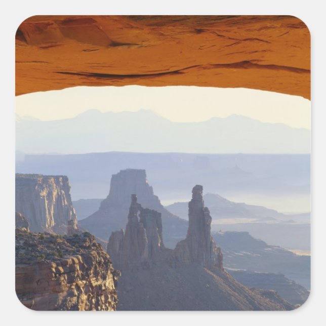 USA, Utah, Canyonlands National Park, View of Square Sticker (Front)