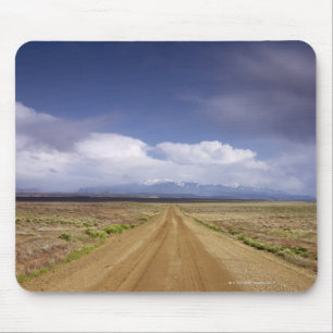 USA, Utah, Dirt road crossing landscape Mouse Mat