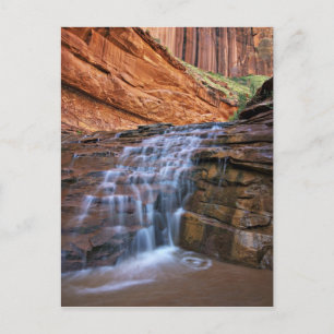 USA, Utah, Escalante Wilderness.  Waterfall in Postcard