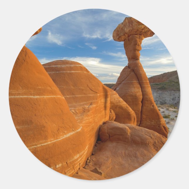 USA, Utah, Grand Staircase Escalante-National Classic Round Sticker (Front)