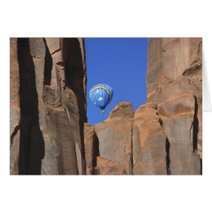 USA, Utah, Monument Valley. A rainbow hot-air
