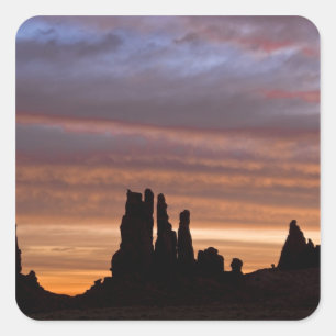 USA, Utah, Monument Valley National Park. 2 Square Sticker