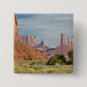 USA, Utah, Monument Valley Navajo Tribal Park. 15 Cm Square Badge