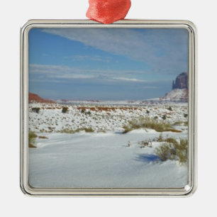USA, Utah, Monument Valley. Sagebrush shows Metal Tree Decoration