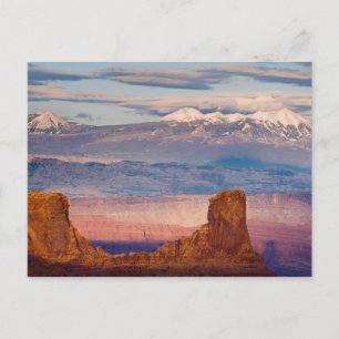 USA, Utah. Scenic of La Sal Mountains from Dead Postcard