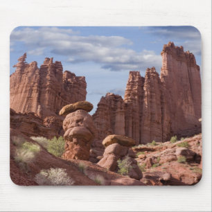 USA, Utah. View of Fisher Towers. Credit as: Don Mouse Mat