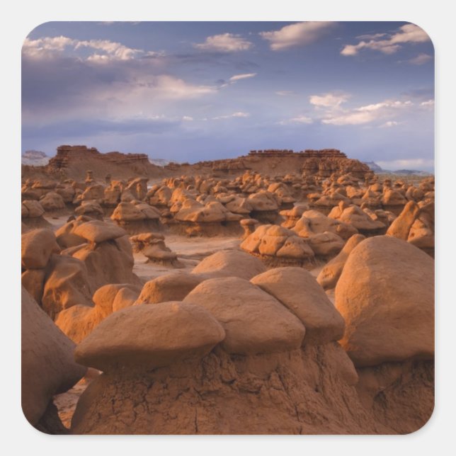USA; Utah. View of Goblin Valley State Park at Square Sticker (Front)