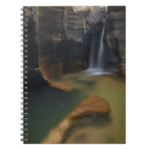 USA, Utah, Zion National Park. Keyhole Falls in Notebook