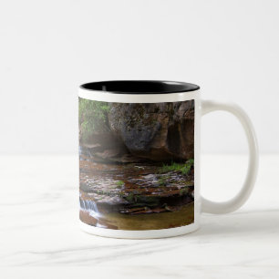 USA, Utah, Zion National Park. Scenic from 4 Two-Tone Coffee Mug