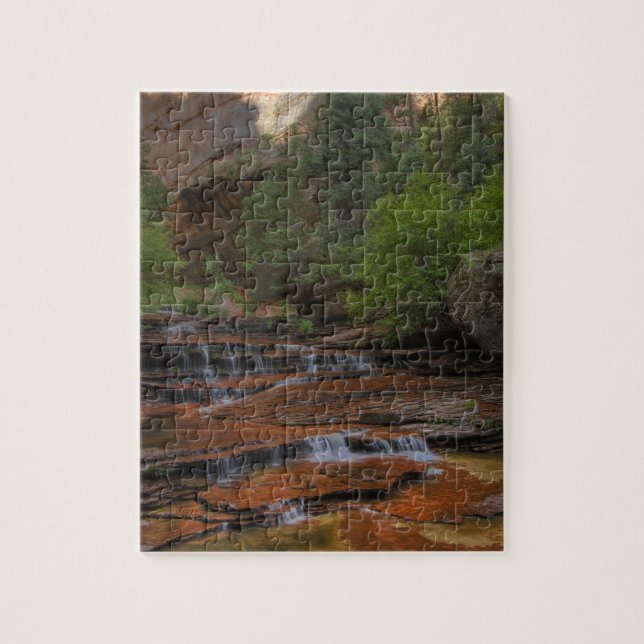 USA, Utah, Zion National Park.  Scenic from the Jigsaw Puzzle (Vertical)