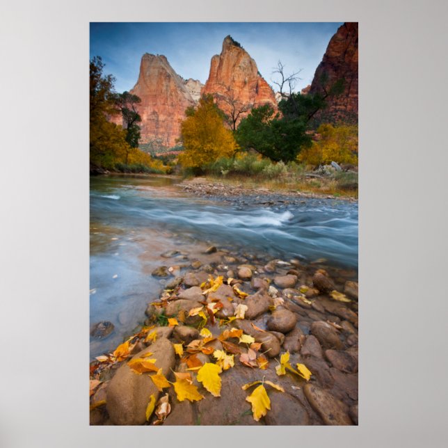 USA, Utah, Zion National Park. The Sentinel 1 Poster (Front)