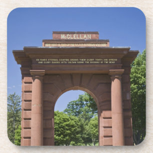 USA, VA, Arlington. McClellan Gate at Arlington Coaster